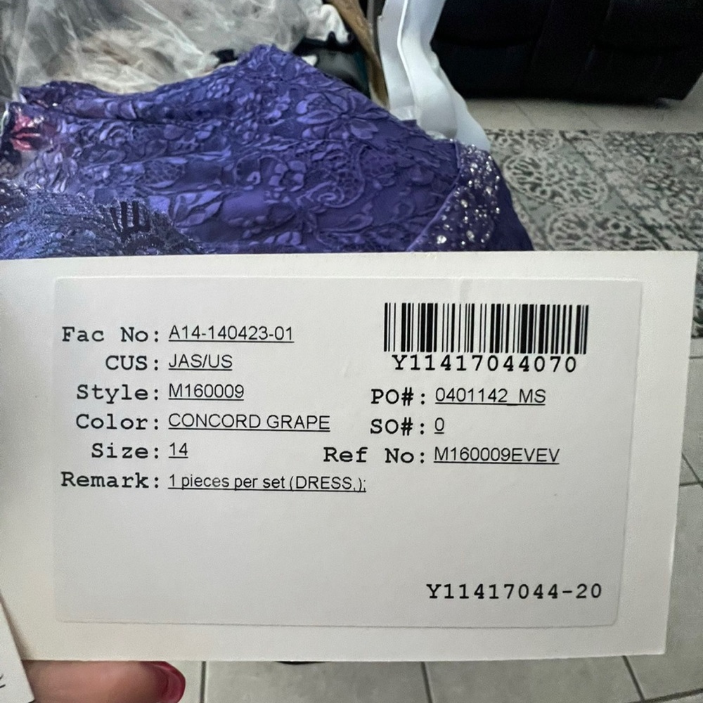 Concord grape dress brand new